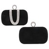Black Velvet Ceremony&Party Crystal/ Rhinestone Handbags #LDB03160018