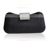 Black Satin Ceremony&Party Crystal/ Rhinestone Handbags #LDB03160021