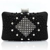 Black Silk Ceremony&Party Pearl Handbags #LDB03160040