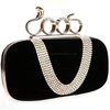 Black Velvet Ceremony&Party Crystal/ Rhinestone Handbags #LDB03160041