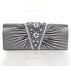 Black Silk Wedding Crystal/ Rhinestone Handbags #LDB03160048