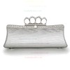 Silver PU Ceremony&Party Crystal/ Rhinestone Handbags #LDB03160049