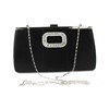 Black Silk Ceremony&Party Crystal/ Rhinestone Handbags #LDB03160050