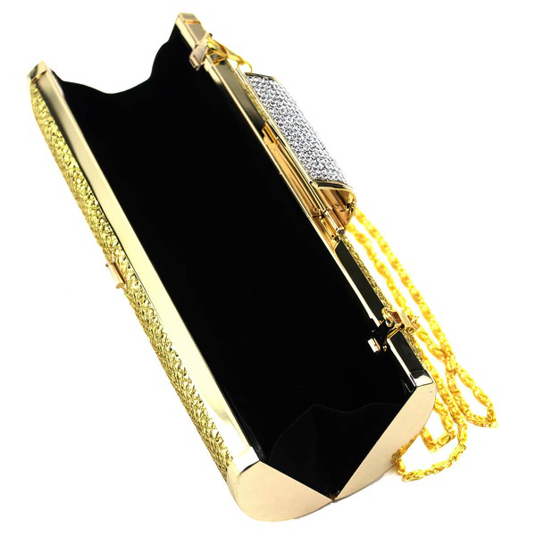 Gold Metal Ceremony&Party Beading Handbags #LDB03160051