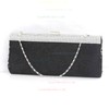 Black Silk Wedding Crystal/ Rhinestone Handbags #LDB03160057
