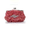 Red Silk Ceremony&Party Ruffles Handbags #LDB03160059
