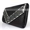 Black PU Office&Career Crystal/ Rhinestone Handbags #LDB03160062