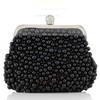 Black Imitation Pearl Ceremony&Party Rhinestone Handbags #LDB03160067