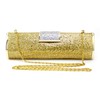 Gold Metal Office&Career Crystal/ Rhinestone Handbags #LDB03160075