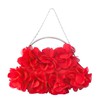 Red Silk Wedding Flower Handbags #LDB03160079