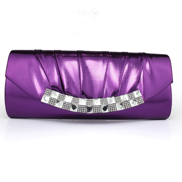 Black PU Wedding Crystal/ Rhinestone Handbags #LDB03160104