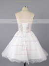 Cute Ivory Tulle with Beading Lace-up Sweetheart Short/Mini Prom Dress #LDB02017090