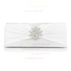 Silver Silk Wedding Crystal/ Rhinestone Handbags #LDB03160111