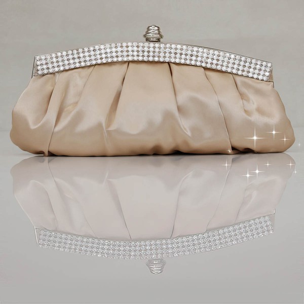 Red Silk Wedding Crystal/ Rhinestone Handbags #LDB03160124