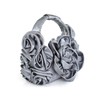 Light gray Silk Ceremony&Party Flower Handbags #LDB03160132