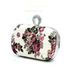 Black Silk Ceremony & Party Floral Print Handbags #LDB03160163