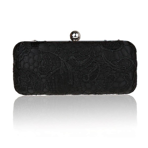 Black Lace Wedding Metal Handbags #LDB03160170