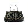 Black Fabric Ceremony & Party Sequin Handbags #LDB03160175