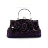 Black Fabric Ceremony & Party Sequin Handbags #LDB03160175