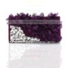 Black Silk Ceremony & Party Crystal/ Rhinestone Handbags #LDB03160176