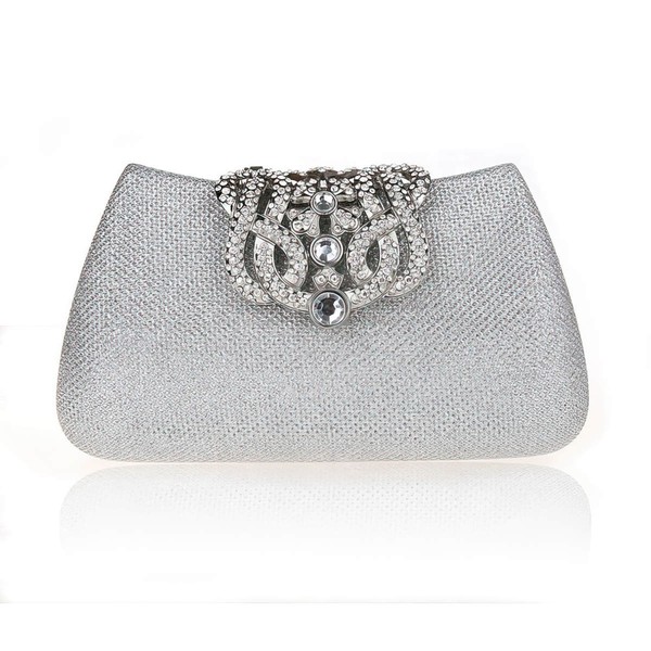 Black Cloth Wedding Crystal/ Rhinestone Handbags #LDB03160187