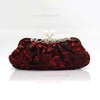 Black Silk Ceremony & Party Flower Handbags #LDB03160191