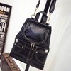 Black PU Casual & Shopping Metal Handbags #LDB03160154