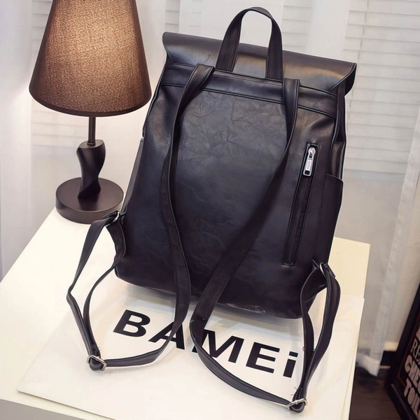 Black PU Casual & Shopping Metal Handbags #LDB03160157