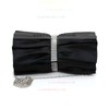 Black Silk Ceremony & Party Crystal/ Rhinestone Handbags #LDB03160197