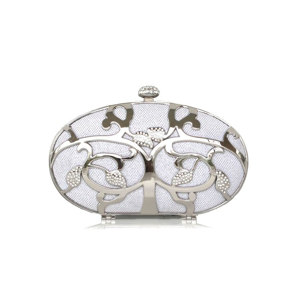 Silver Metal Wedding Metal Handbags #LDB03160200