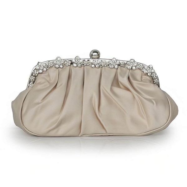 Black Silk Wedding Ruffles Handbags #LDB03160204
