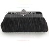 Black Silk Wedding Crystal/ Rhinestone Handbags #LDB03160210