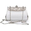 Silver Silk Wedding Metal Handbags #LDB03160212