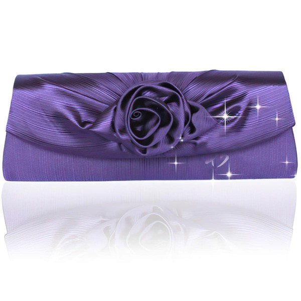 Black Silk Wedding Flower Handbags #LDB03160213