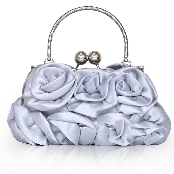 Black Silk Wedding Flower Handbags #LDB03160214