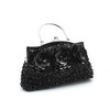 Black Silk Wedding Flower Handbags #LDB03160221
