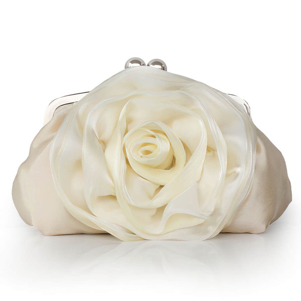 Black Silk Wedding Flower Handbags #LDB03160224