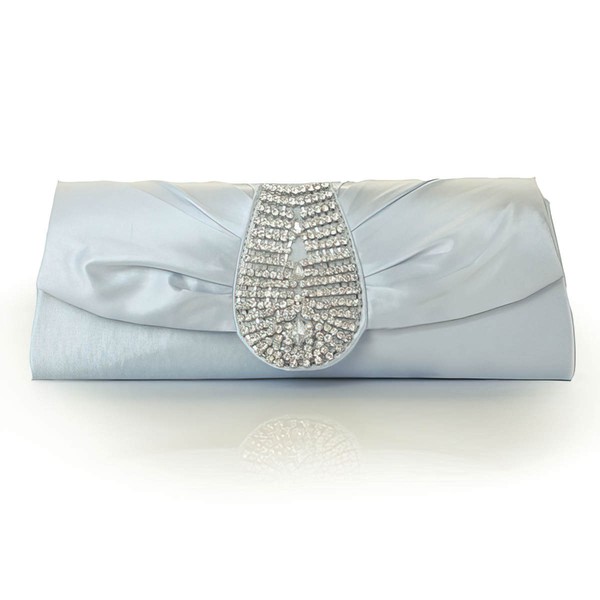 Black Silk Wedding Crystal/ Rhinestone Handbags #LDB03160231