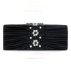 Black Silk Wedding Crystal/ Rhinestone Handbags #LDB03160236