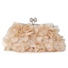 White Silk Wedding Flower Handbags #LDB03160244