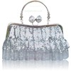 Black Sequin Wedding Metal Handbags #LDB03160265