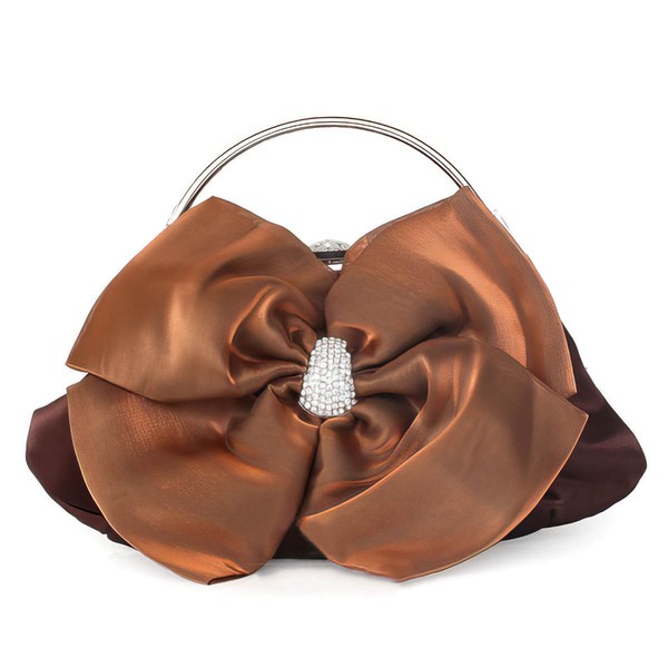Black Silk Wedding Crystal/ Rhinestone Handbags #LDB03160273