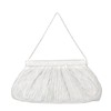 White Silk Wedding Metal Handbags #LDB03160275