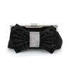 Black Silk Office & Career Crystal/ Rhinestone Handbags #LDB03160282