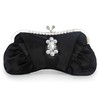 Black Silk Wedding Crystal/ Rhinestone Handbags #LDB03160287