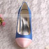 Women's Satin   Spool Heel Pumps Closed Toe #LDB03030053