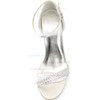 Women's Satin with Buckle Crystal Stiletto Heel Pumps Sandals #LDB03030096