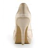 Women's Satin with Hollow-out Stiletto Heel Pumps Peep Toe #LDB03030104
