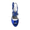 Women's Satin with Bowknot Ribbon Tie Crystal Stiletto Heel Sandals Peep Toe Platform Slingbacks #LDB03030170