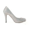 Women's Multi-color Suede Pumps/Closed Toe with Crystal #LDB03030195